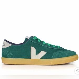 Veja Green Suede Sneakers